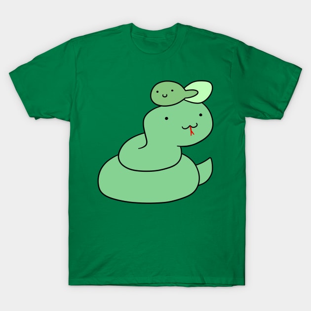 Snake and Tadpole T-Shirt by saradaboru